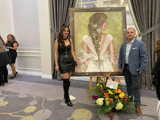 Randa Hijazi en el estudio