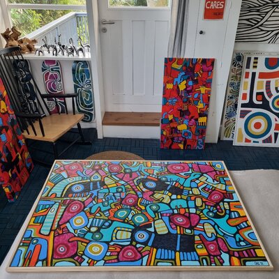 Gabriele Bruns im Studio