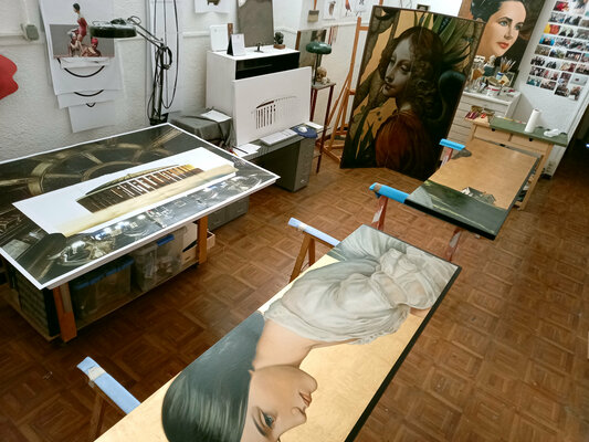 enrique gonzález in the Studio: Un día cualquier en el estudio