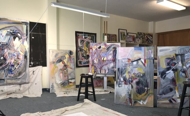 Mary Morgan in de studio