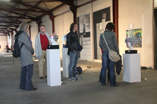 Anando Arnold in the Studio: Ausstellung Bremen, "Kap Hoorn Art" 2015