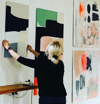 Karen und Simone Lehmann in the Studio: Ausstellung Atelier 223