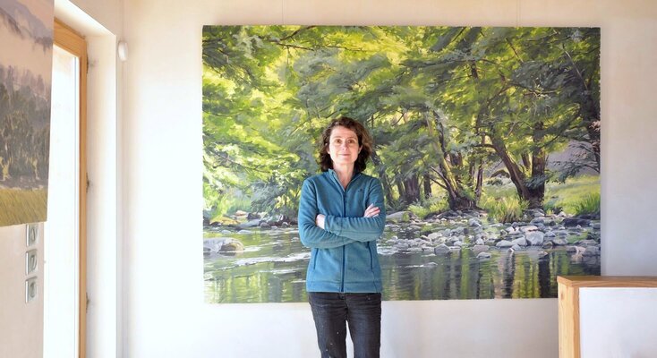 Anne Baudequin im Studio: In my studio, Auvergne, France