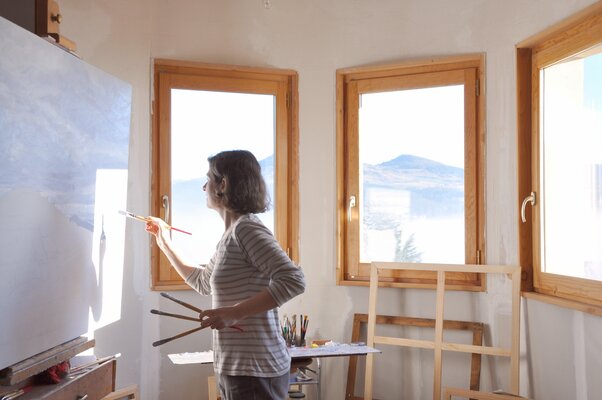 Anne Baudequin im Studio: In the studio
