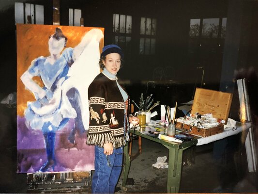 Tracy Ostmann Haschke in de studio: The artist in her studio 1998