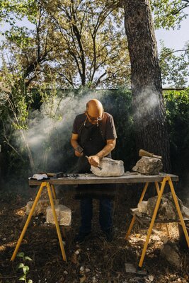 Jean-Baptiste Van den Heede im Studio: el taller de escultura