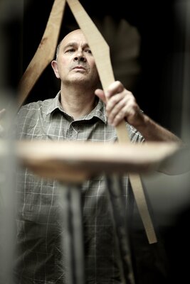Jean-Baptiste Van den Heede im Studio