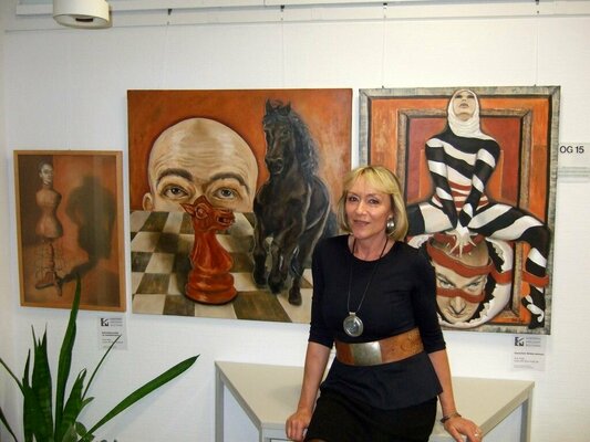 Eva Vogt en el estudio