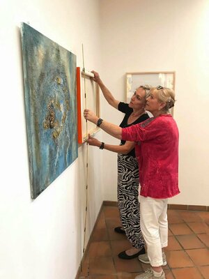 Eva Vogt en el estudio