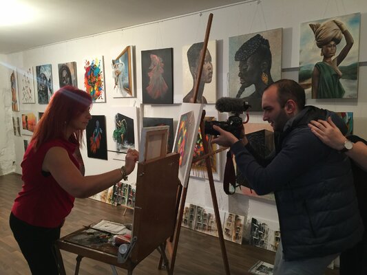 Eka Peradze im Studio