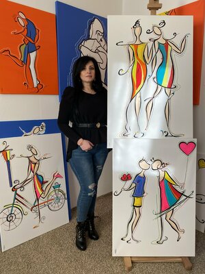Eka Peradze im Studio