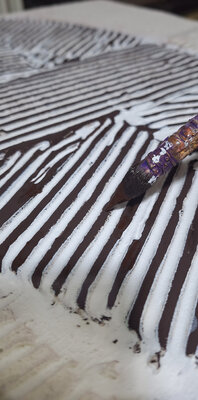 CLAUDIA AMADESI in the Studio: Ritocchi finali sulla tela Masai