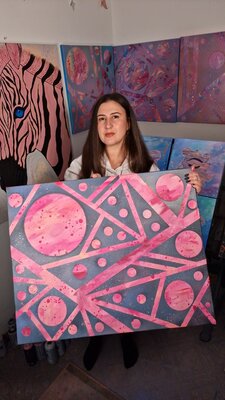 Olya Enina nello studio