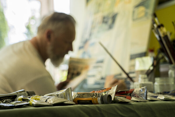 Ludo Knaepkens in de studio