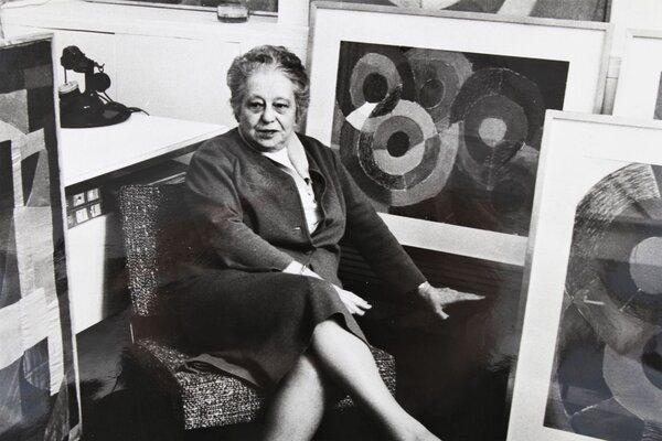 Sonia Delaunay in the Studio