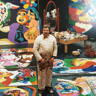 Karel Appel in the Studio
