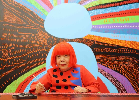 Yayoi Kusama im Studio