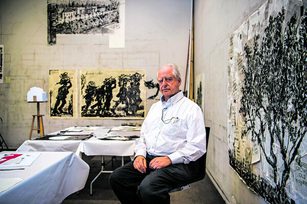 William Kentridge in de studio