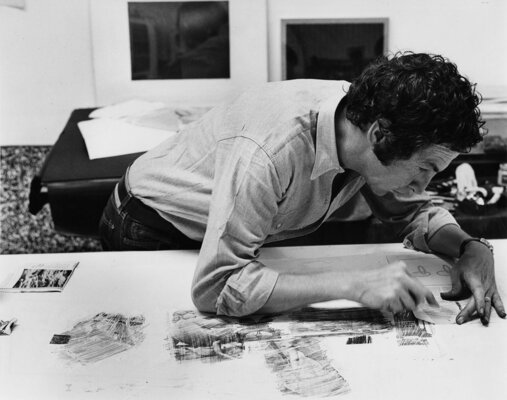 Robert Rauschenberg in the Studio