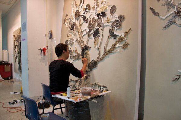Ronald Ventura in the Studio