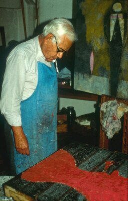Rufino Tamayo in the Studio