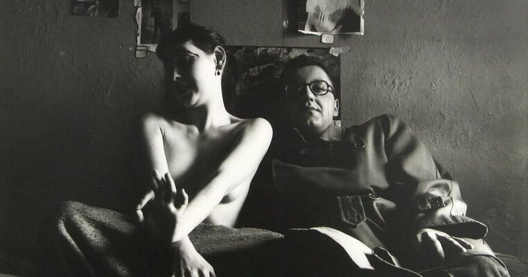 Saul Leiter in de studio