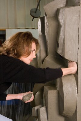 Sophia Vari in the Studio