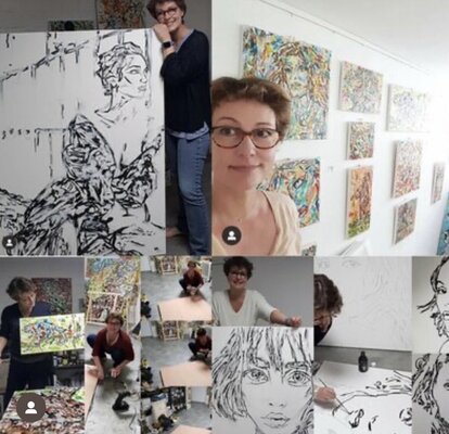 Karine Langevin Kjl im Studio: Dans mon atelier à Gif-sur-Yvette