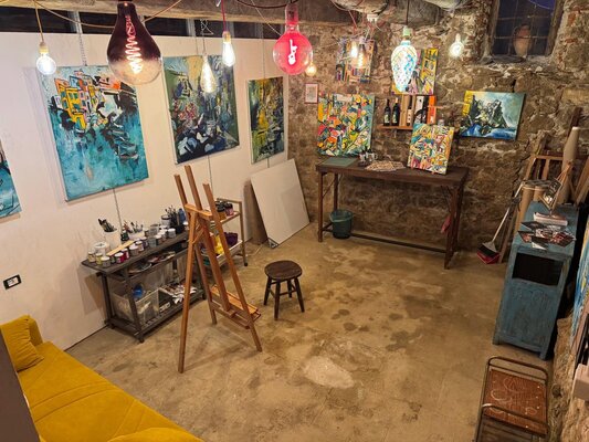 Hélène Barraud im Studio: il mio studio Monterosso al Mare Cinque Terre - Home decor