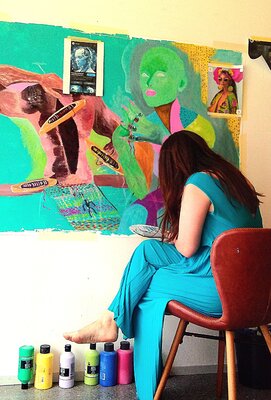 Constantina Seracin nello studio