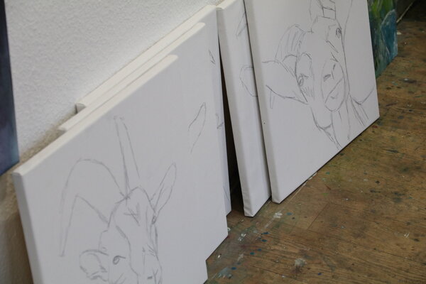 Christa Riemann en el estudio