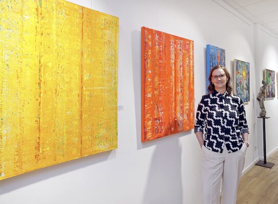 Bettina Axel nello studio: Ausstellung 2026