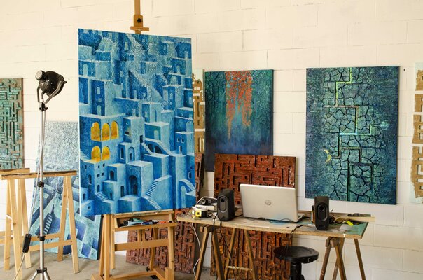 Jacopo Berlendis in de studio