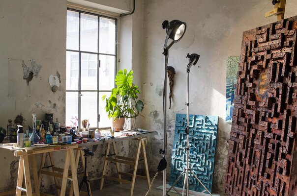 Jacopo Berlendis in de studio