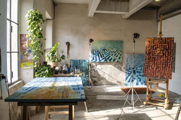 Jacopo Berlendis in de studio