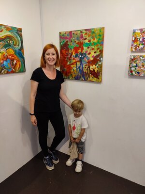 Montse Barberà Pujol in de studio: 2024 Harajuku Shibuya/ Tokyo - Artnumber Gallery (June 2024)