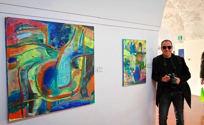 Rosario Annunziata im Studio: Mostra Impronte e Orme, Museopossibile a Nola (NA)