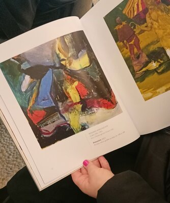 Rosario Annunziata im Studio: Esposizione 100 artisti in Villa, Villa Contarini