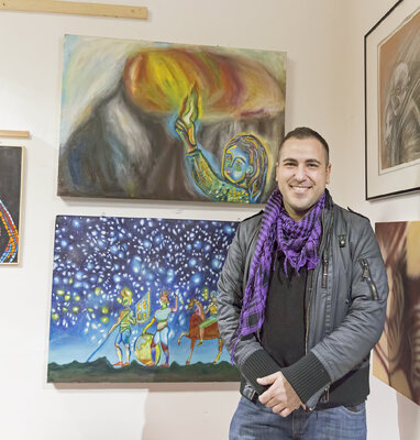 Rosario Annunziata im Studio: Esposizione a Caserta