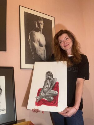 Miglena Dyankova nello studio