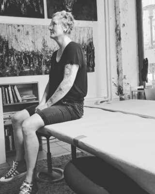 Nele Kugler im Studio