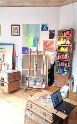 Tanja Hoffmann dans le studio: Blick in mein Studio in Nürnberg