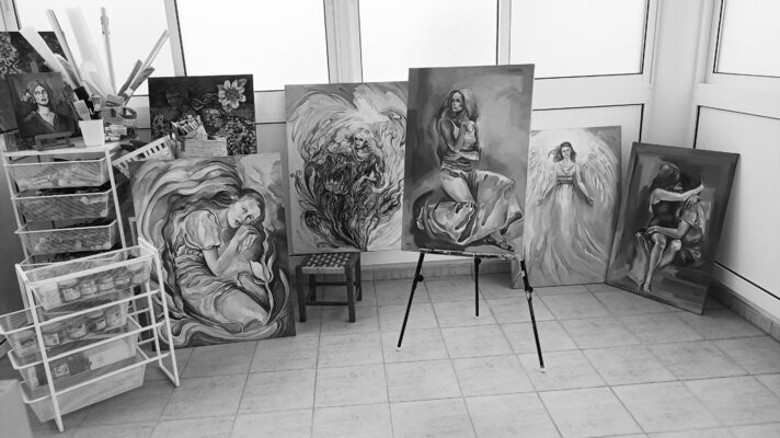 Fanitsa Petrou im Studio