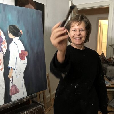 Christiane Bernreuther in de studio: Mein Lieblingsplatz im Atelier