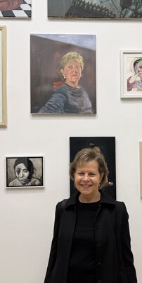 Christiane Bernreuther in the Studio: 2026 ,Selbstportrait Ausstellung/ Selection in Berlin, Bushy Pony Galerie