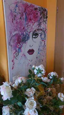 Ursula Gnech nello studio