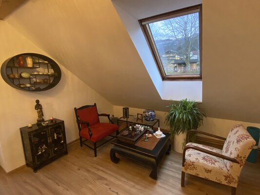 Meizi Wang in de studio