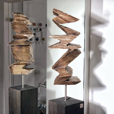 Sylvio Eisl en el estudio: Bronzeskulptur Alasan, 2019