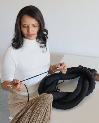 Bharti Trivedi in de studio