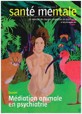 Victoria Stagni in de studio: Illustration de la couverture et des articles du n°255 de la revue Santé Mentale